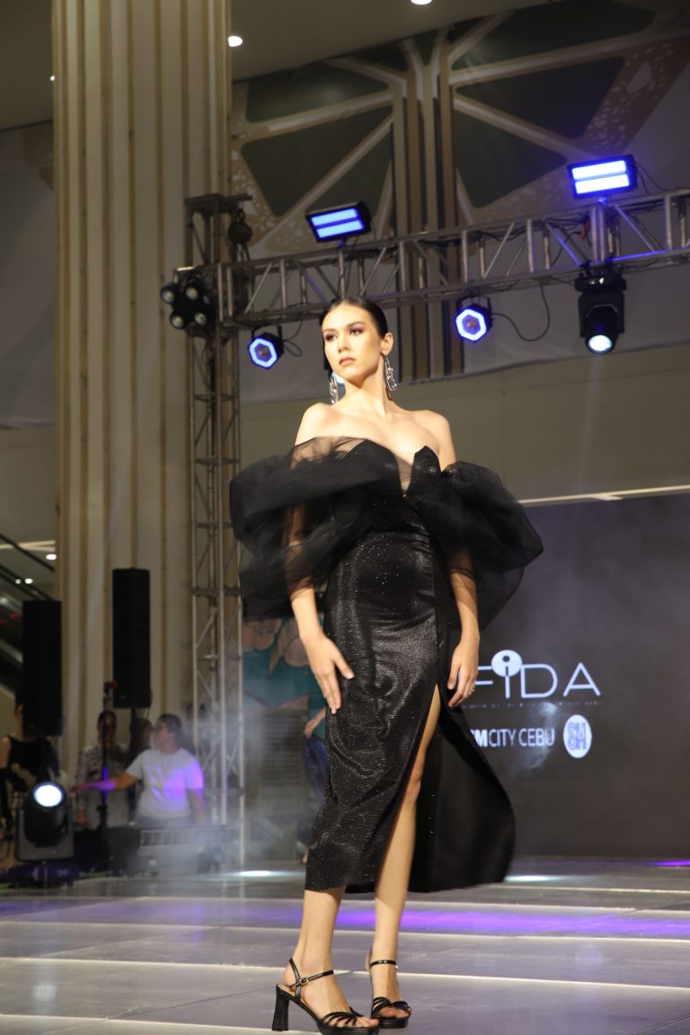 Shoulder black dress 1
